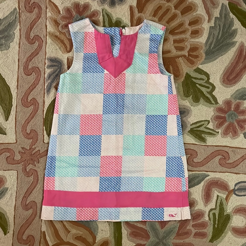 Vineyard Vines Patchwork Girls Shift Dress size 2T